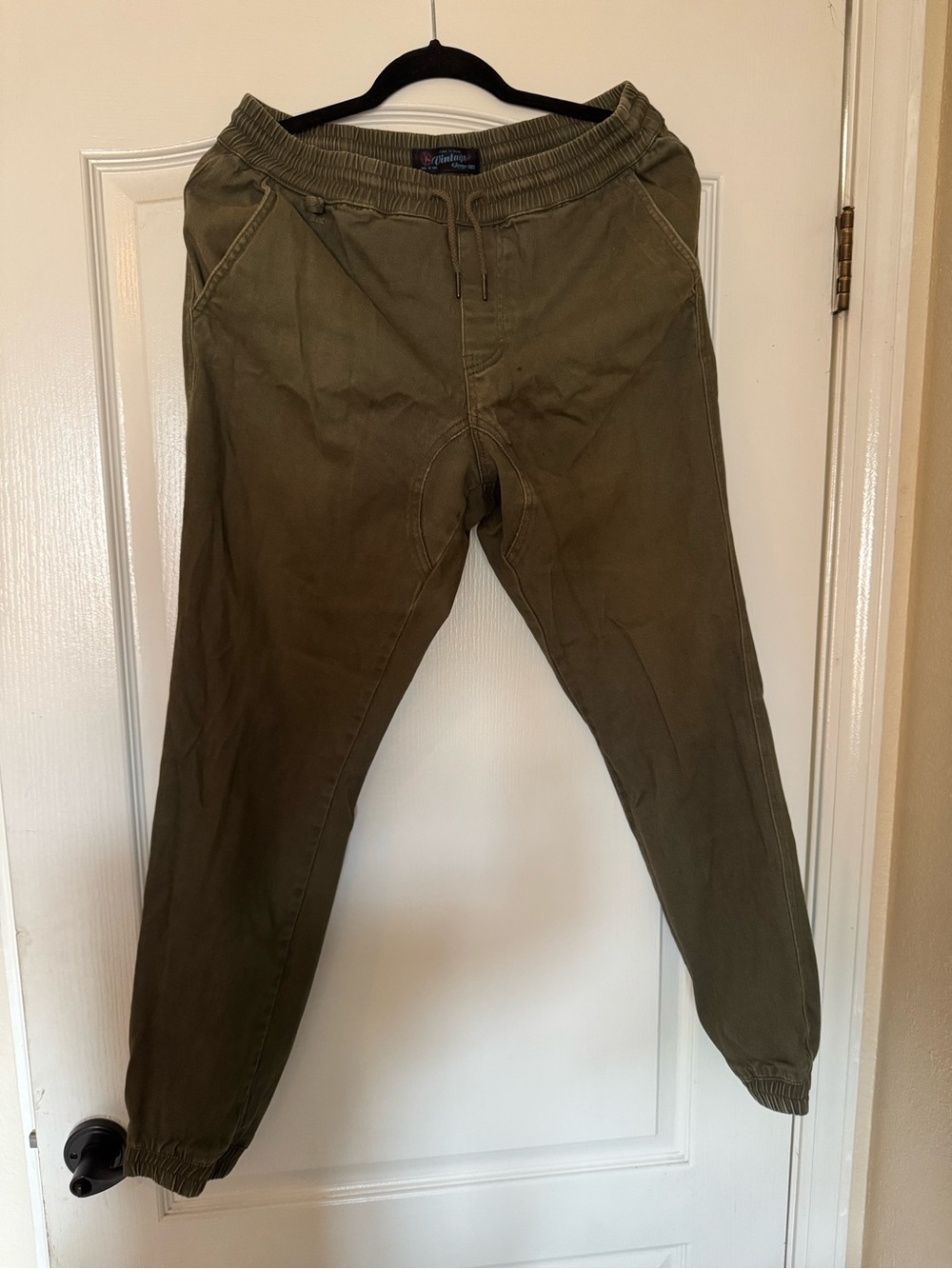 Vintage Olive Cargo Joggers